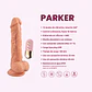 Dildo Vibrador Realista Parker Piel Giratorio  - Miniatura 8