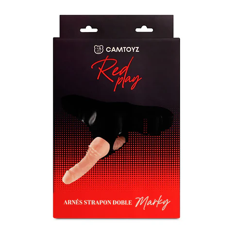 Red Play Arnés con 2 dildos  StrapOn Mark