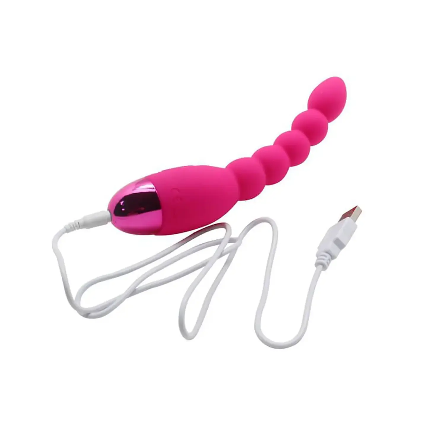Vibrador Anal Agnes Recargable Fucsia 4
