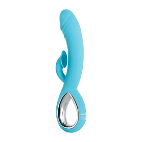 Vibrador Succionador Térmico Triple Infinito Turquesa