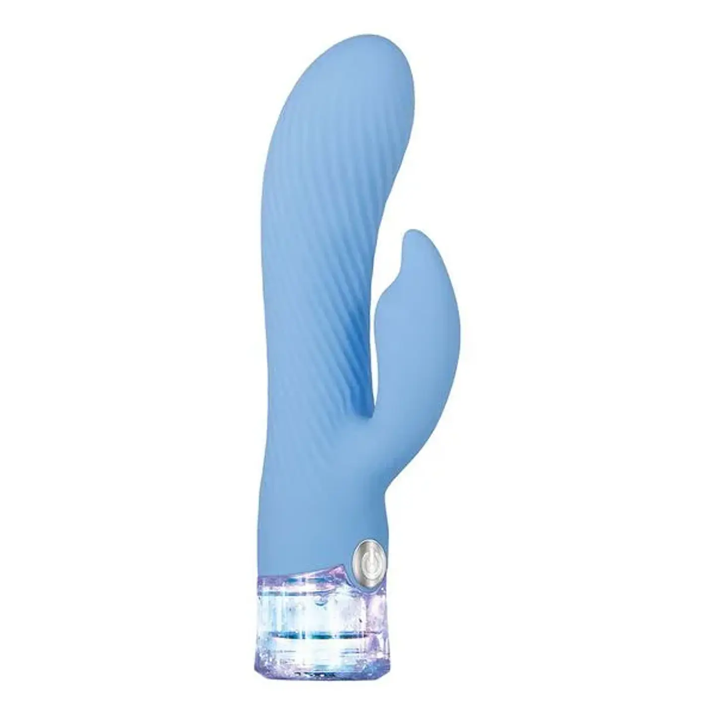Vibrador doble estimulación Brillo Fantástico Azul Claro 2