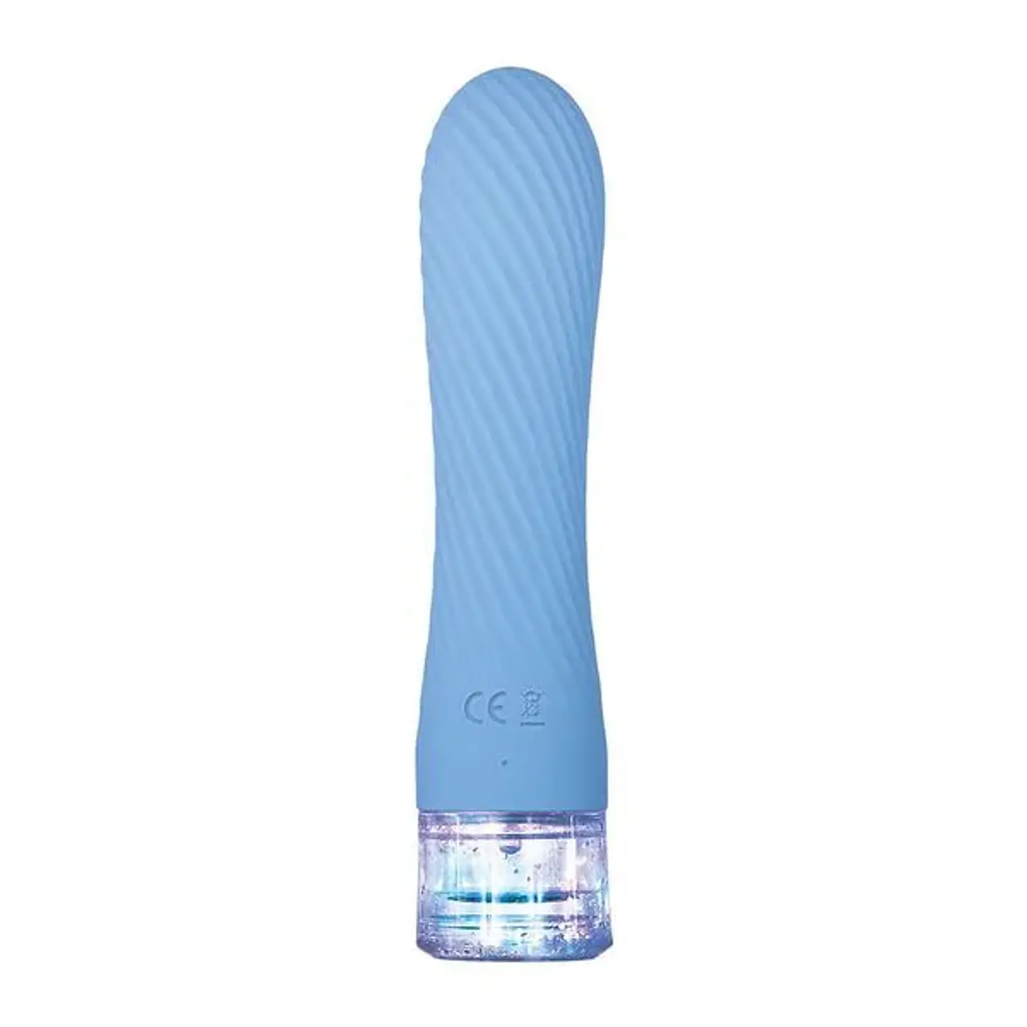 Vibrador doble estimulación Brillo Fantástico Azul Claro 8
