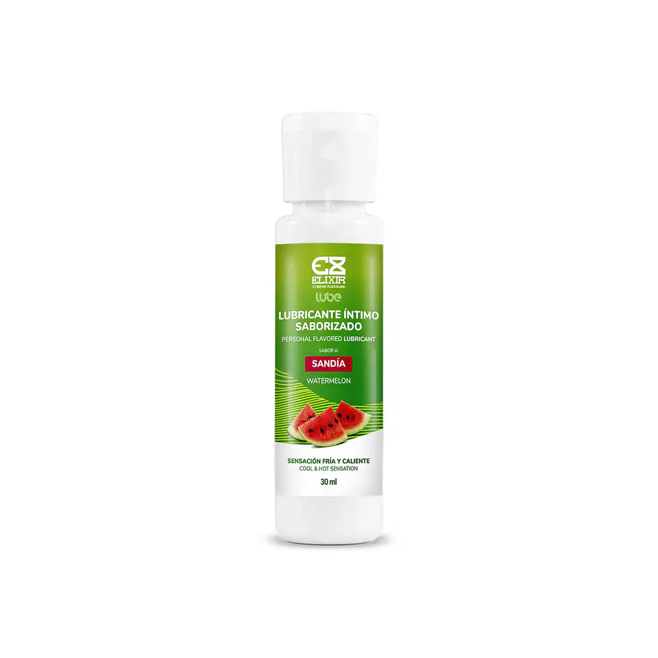 Lubricante sabor Sandia Caliente-Frío Elixir 30 ml  2