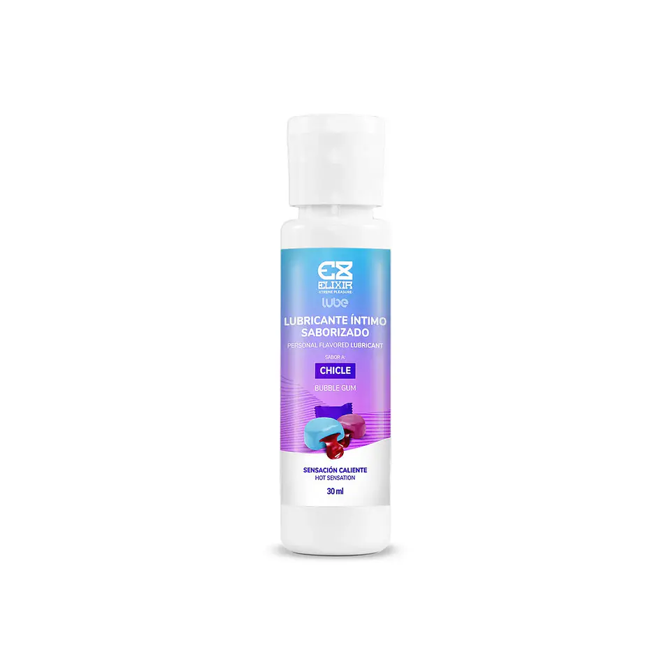 Lubricante Caliente Sabor Chicle Elixir 3