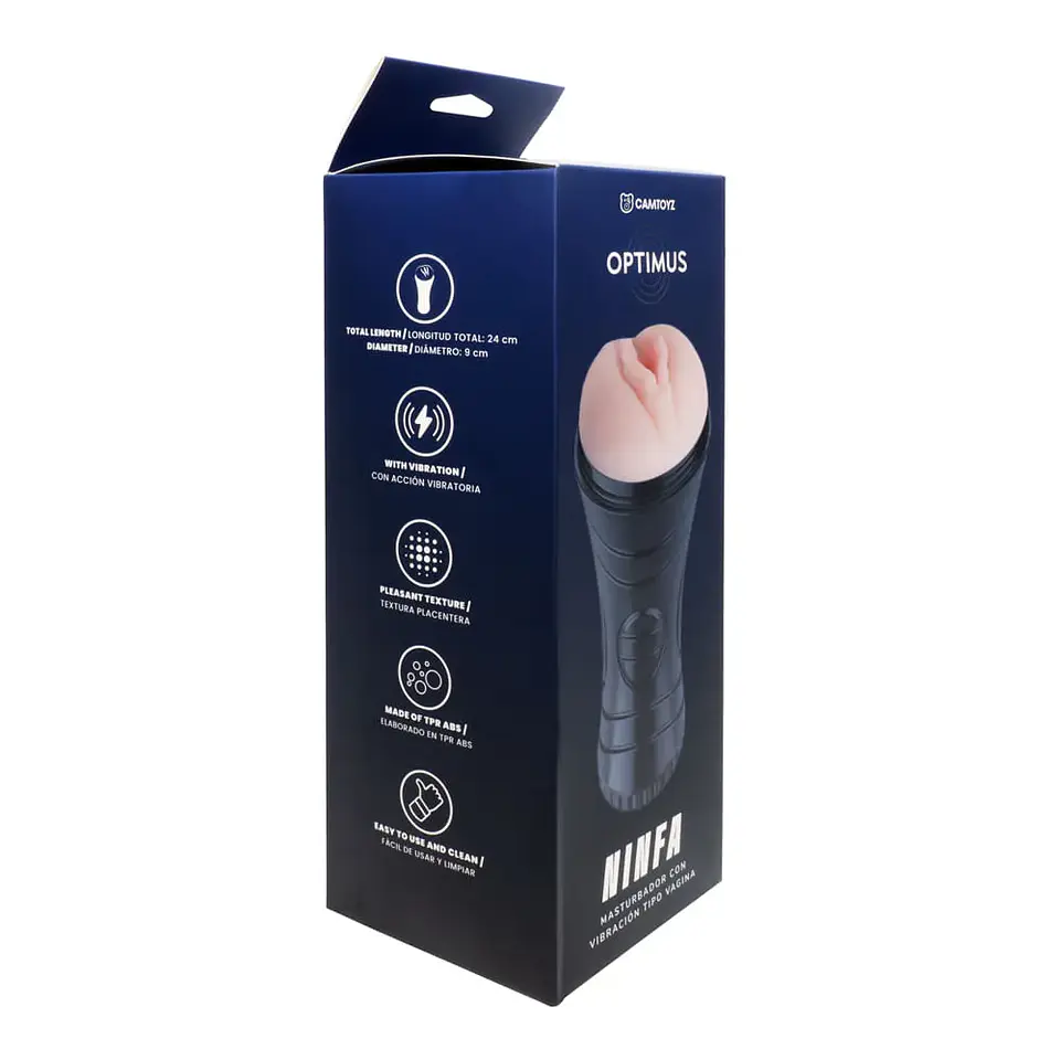 Masturbador (vagina) con vibración Ninfa Optimus  10