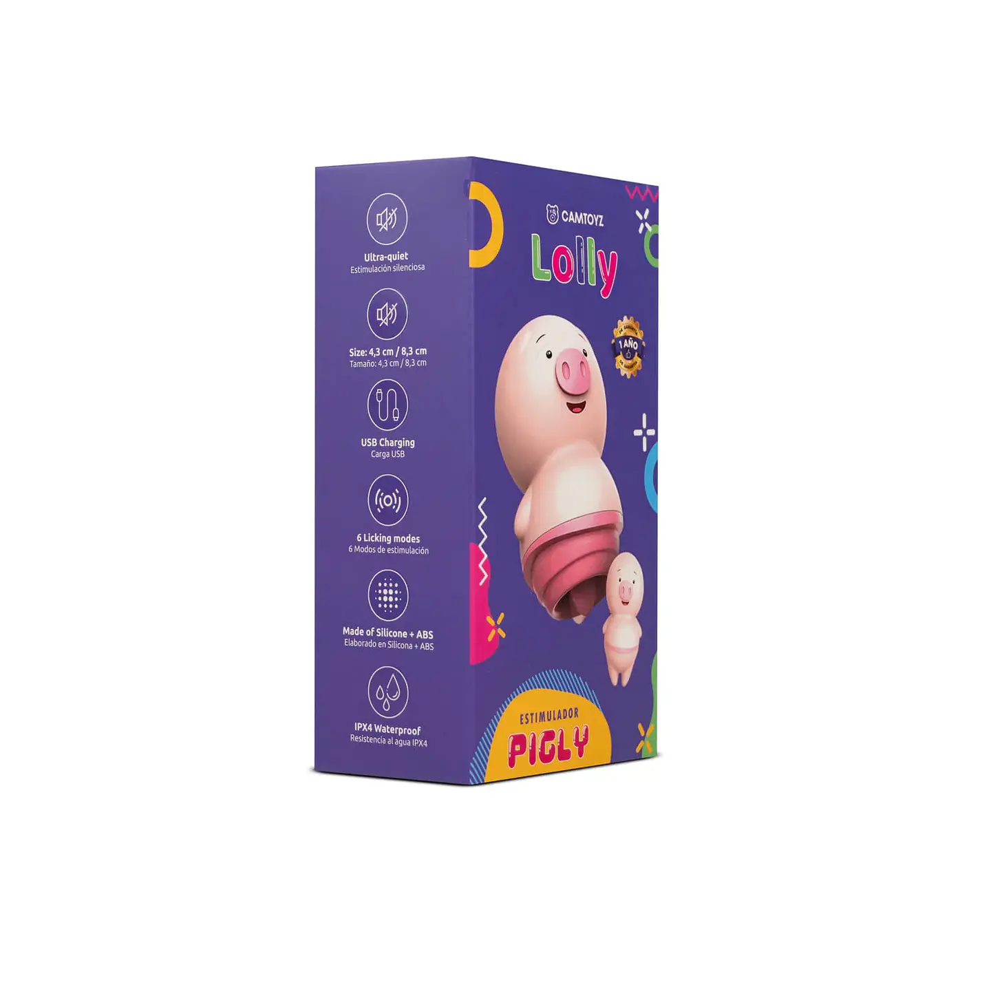 Cerdito Estimulador de Clitoris Pigly Rosado 5