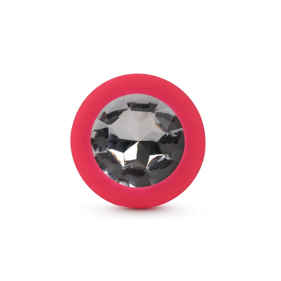 Plug Anal Joya Transparente Silicona  2
