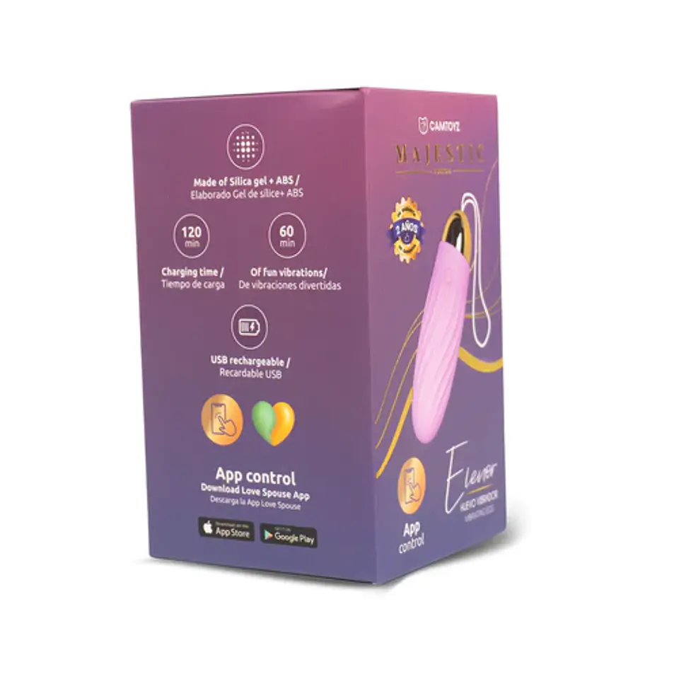 Huevo vibrador con App Elenor Majestic 3