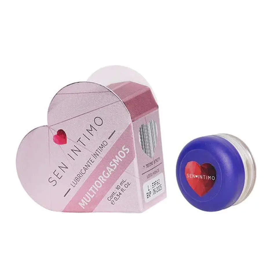 LUBRICANTE INTIMO MULTIORGASMOS SEN CORAZÓN X 10ML 1