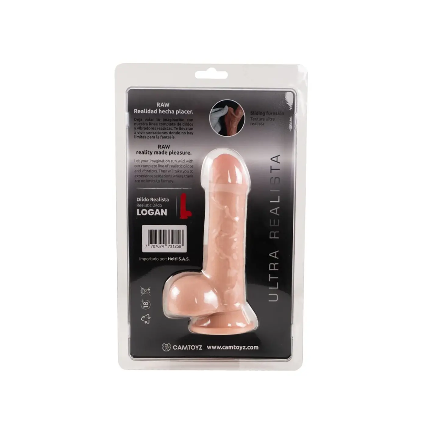Dildo ultra realista Logan 17.5 cm 6