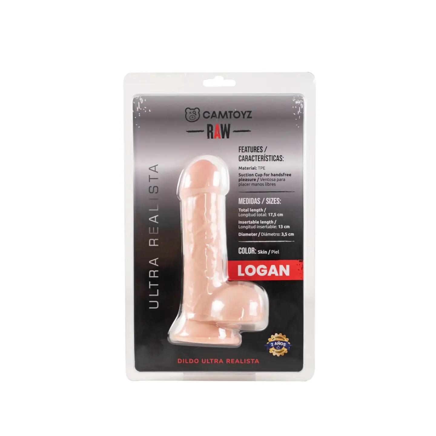 Dildo ultra realista Logan 17.5 cm 7
