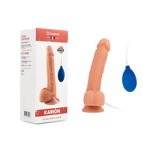 Dildo Realista Eyaculador Karion 20.5 cm