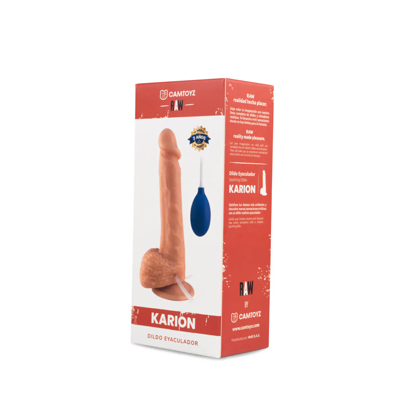 Dildo Realista Eyaculador Karion 20.5 cm 2
