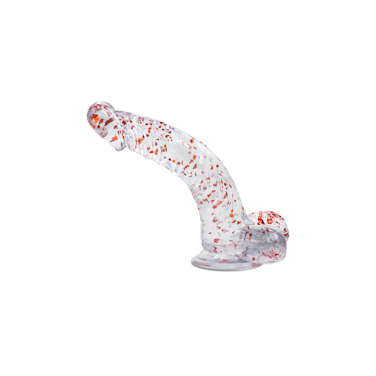 Dildo Realista Angelo Transparente 21.6 cm 5