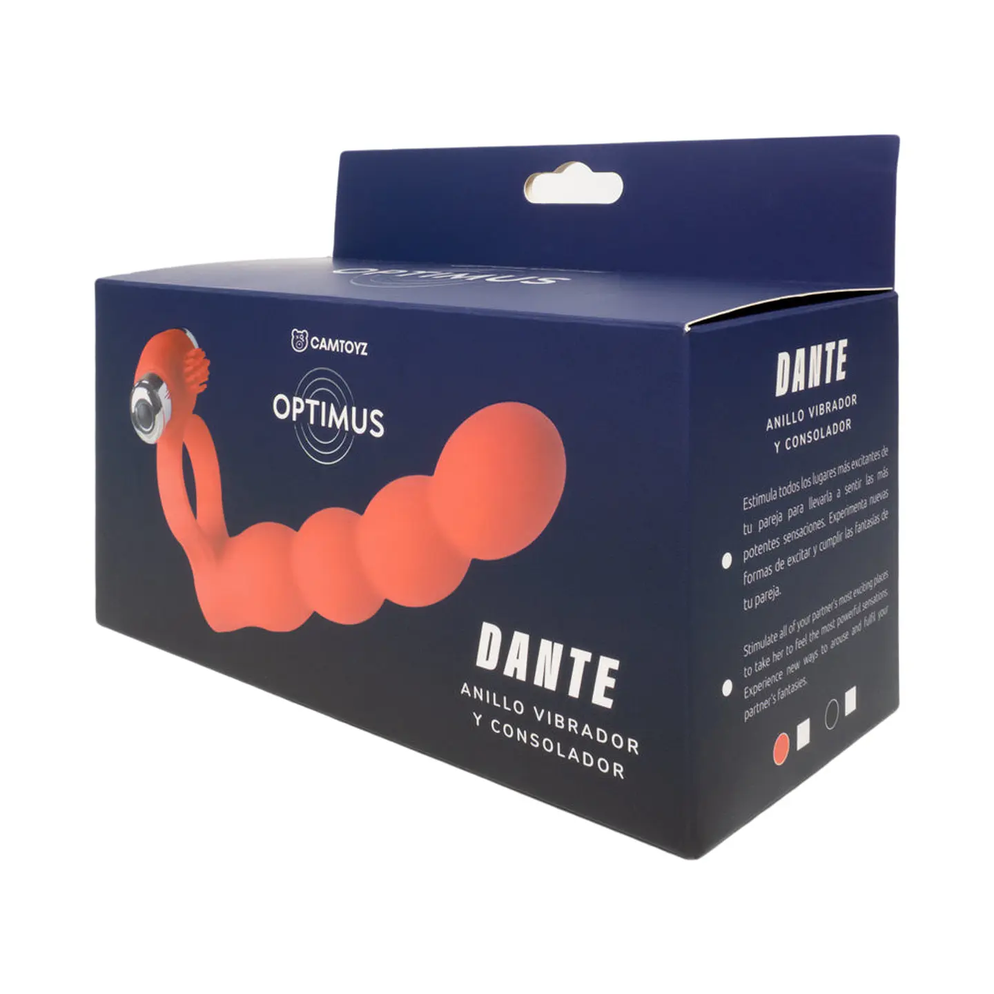 Optimus Anillo Vibrador y Consolador Dante 3