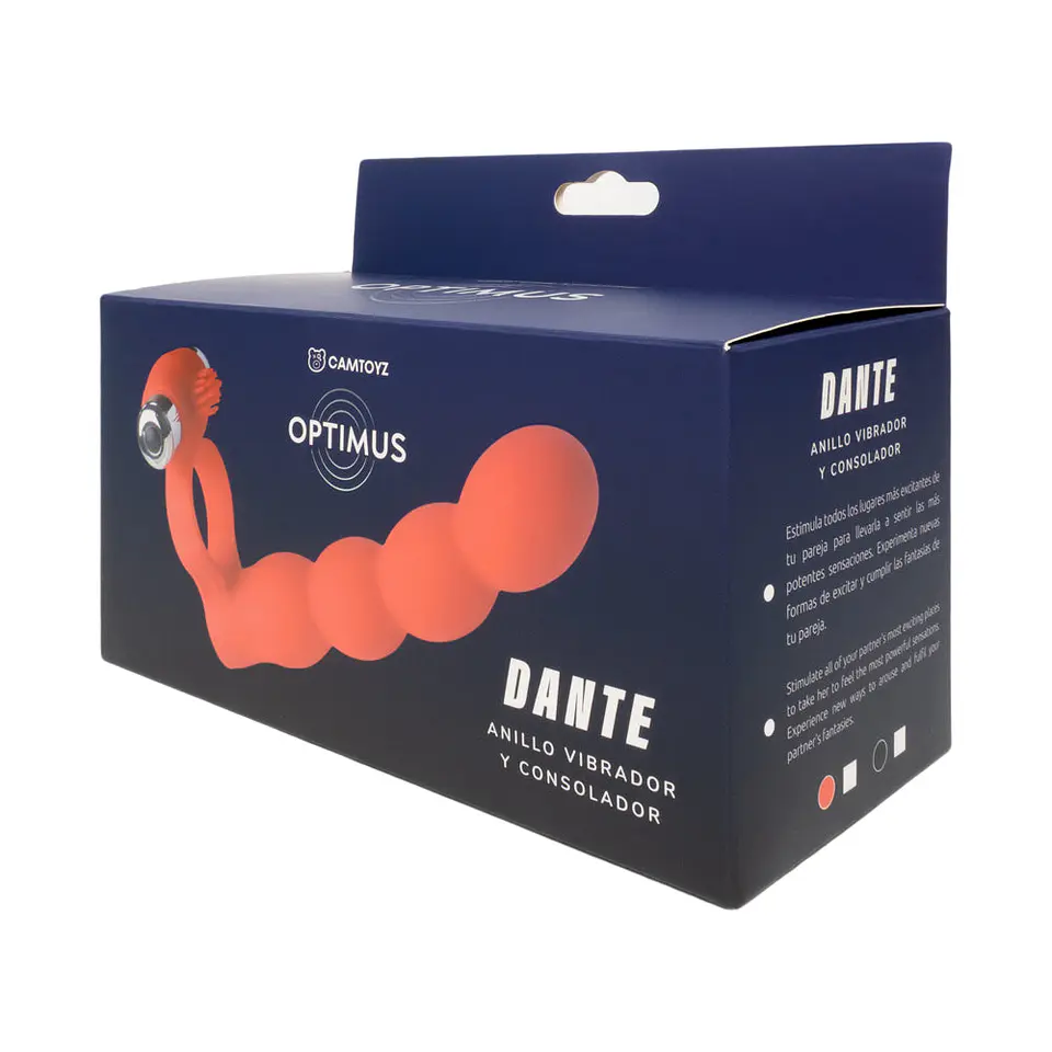 Optimus Anillo Vibrador y Consolador Dante 3