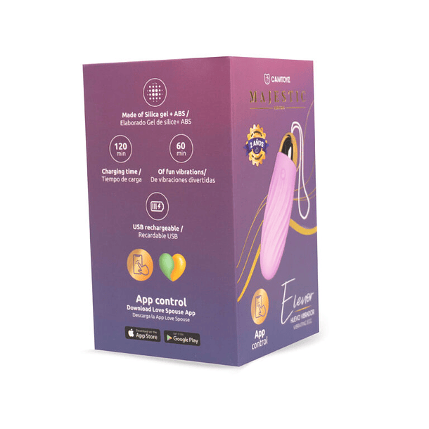 Huevo vibrador con App Elenor Majestic 3