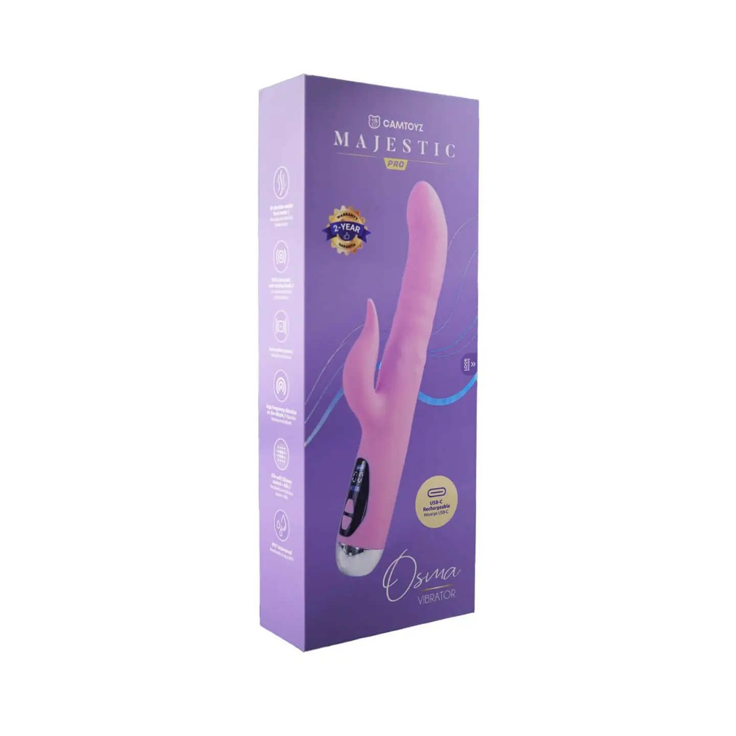 Vibrador Osma Majestic Pro con Carga USB-C 2
