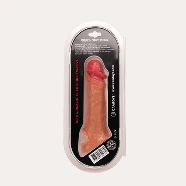 Funda para el pene Cobra Realismo Premium con Sujetador 5