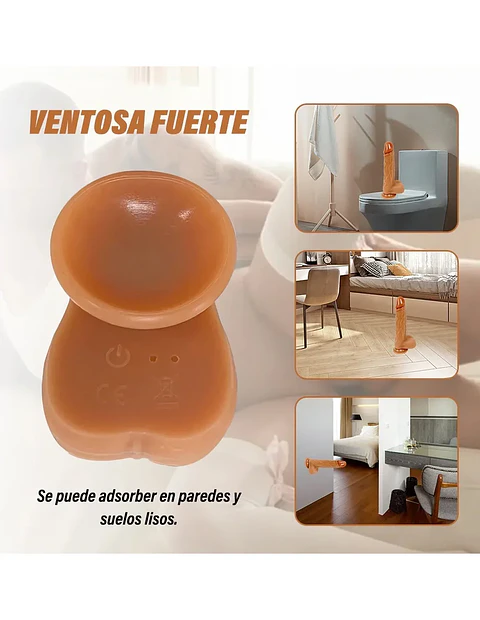 Vibrador Realista Franco Empuje y Giro Automático Ecuador 