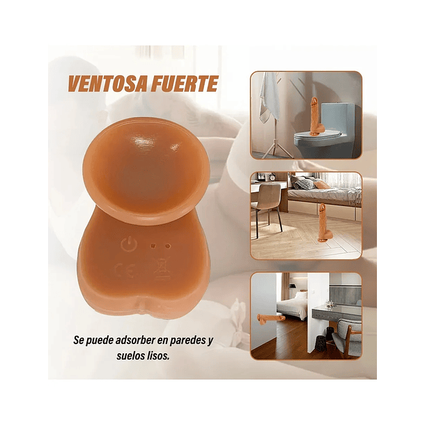 Vibrador Realista Franco Empuje y Giro Automático Ecuador  2