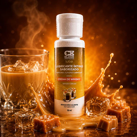 Lubricante Caliente Sabor Crema de Whisky  Elixir 30 ml 