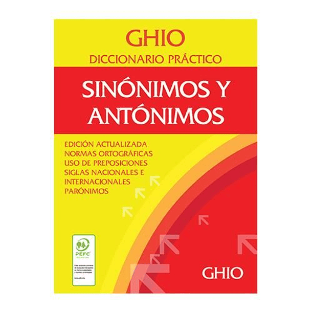 Diccionario Ghio De Sinónimos Y Antónimos