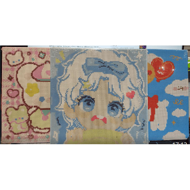 Set Cuadro Con Diamantes