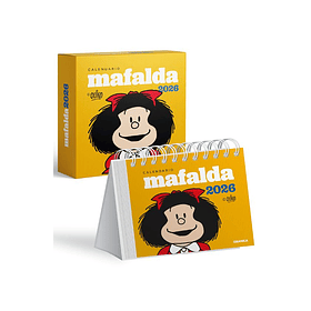 Mafalda 2026 Calendario Caja Amarillo