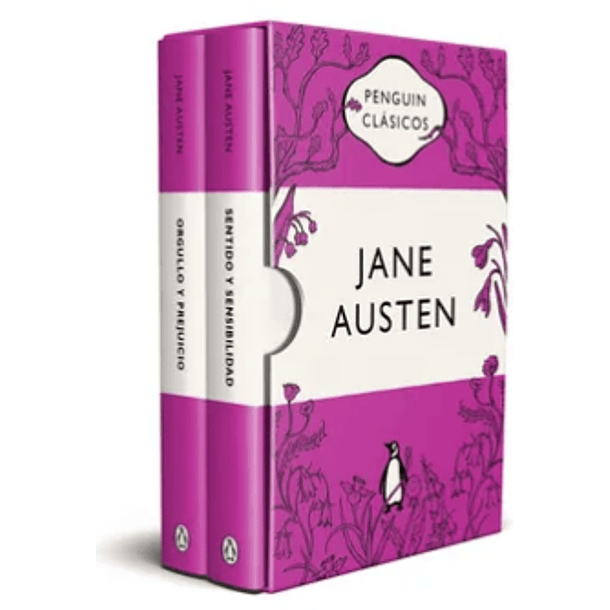Estuche Jane Austen (Orgullo Y Prejuicio - Sentido Y Sensibilidad- Rosado)  
