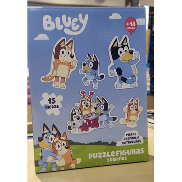 Bluey Puzzle Figuras 