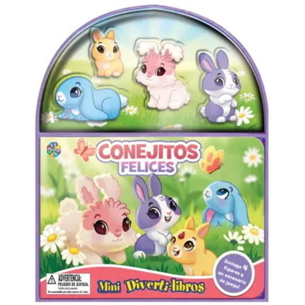 Conejitos Felices: Mini Diverti-libros