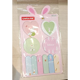 Set Sticky Notes Conejitos Kawaii 
