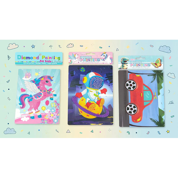 Diy Set Diamond Painting 3 Diseños