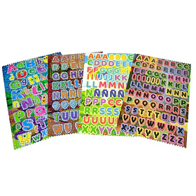 Stickers Alfabeto Lamina