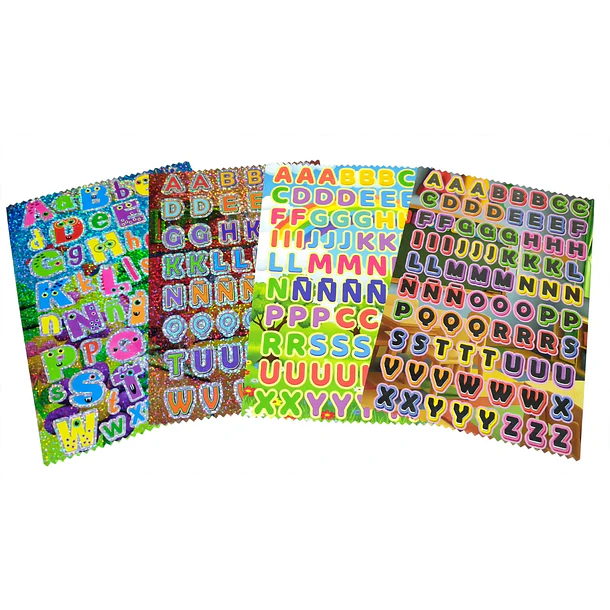 Stickers Alfabeto Lamina