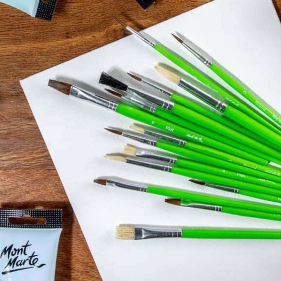 Set de 15 Pinceles Artísticos Esenciales Mont Marte 2