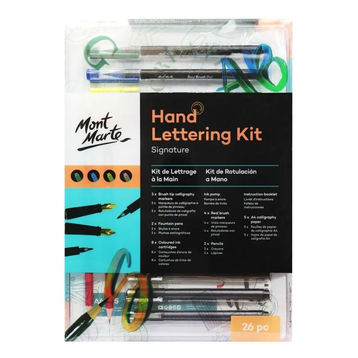Kit Lettering De Escritura A Mano Mont Marte 1
