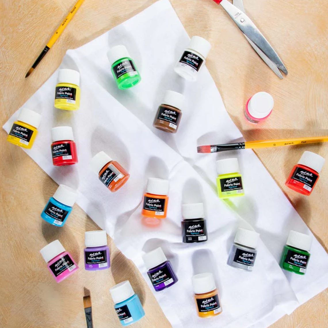 Set 20 Pinturas De Tela 20 Ml Mont Marte 3