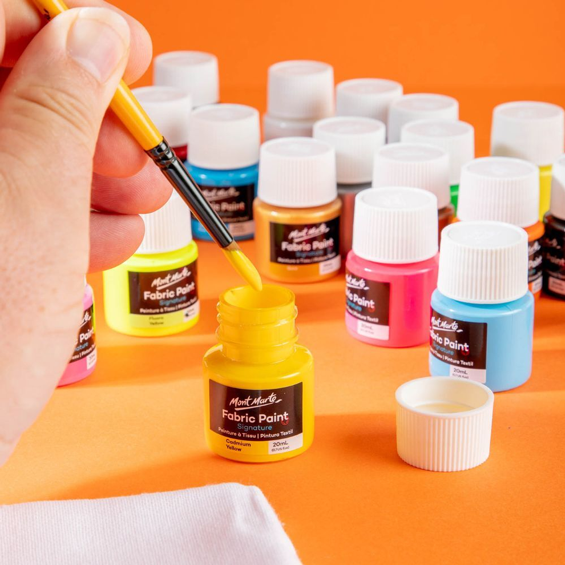 Set 36 Pinturas De Tela 20 Ml Mont Marte 4