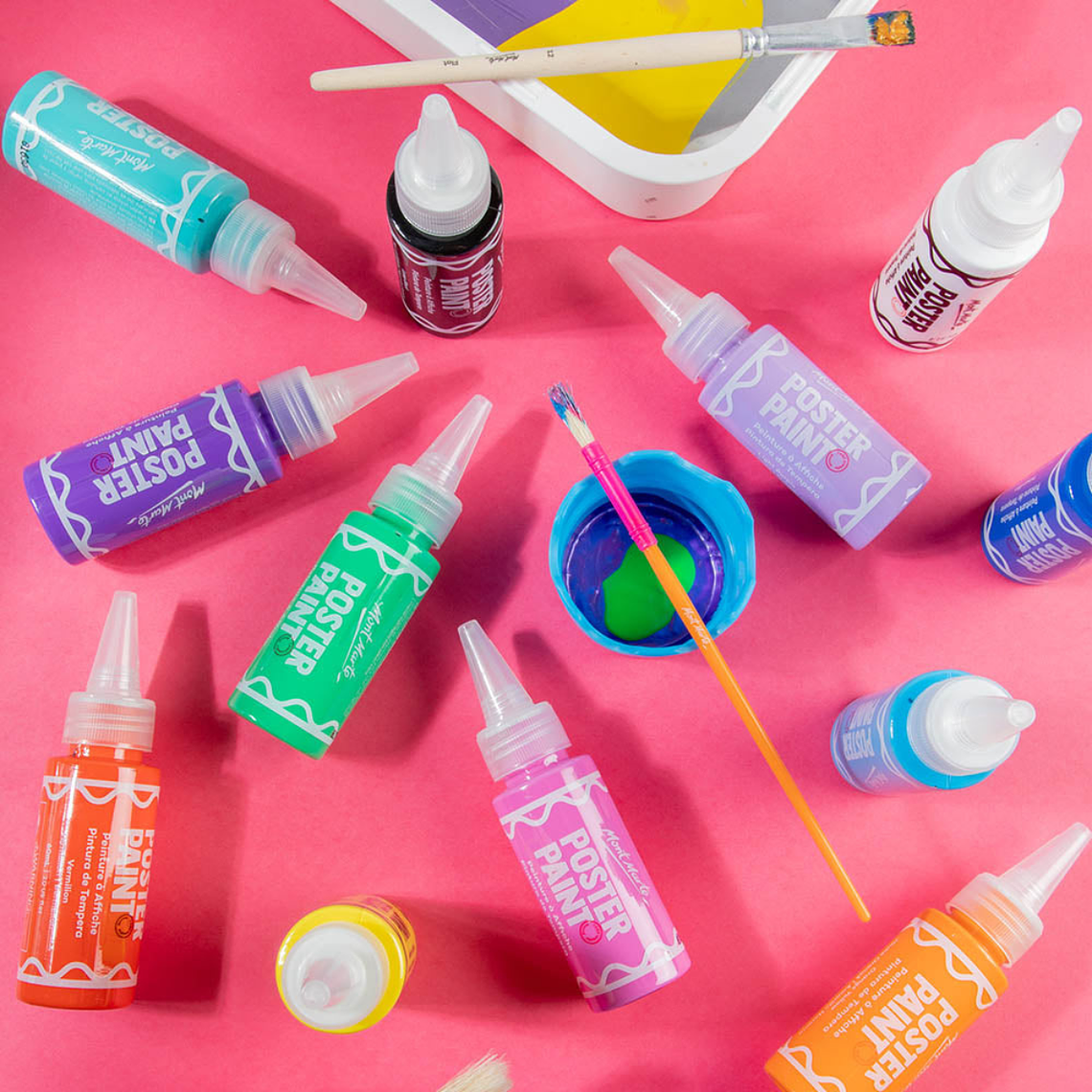 Set 12 Temperas Grandes 60 Ml Mont Marte Con Aplicador 4