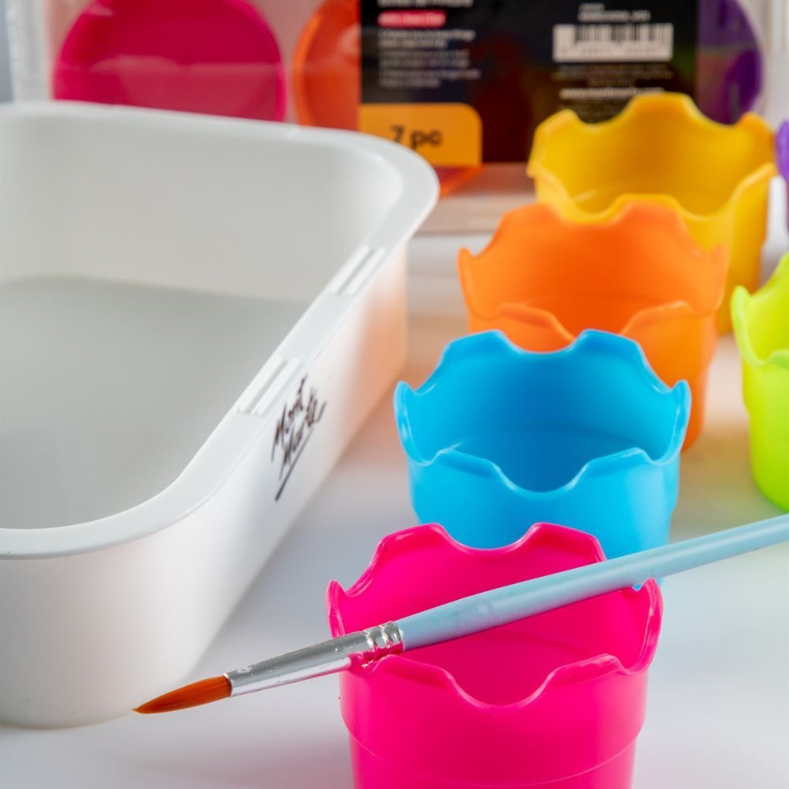 Set 6 Potes Pintura Mont Marte Paint Pots Para Barniz Y Látex 4