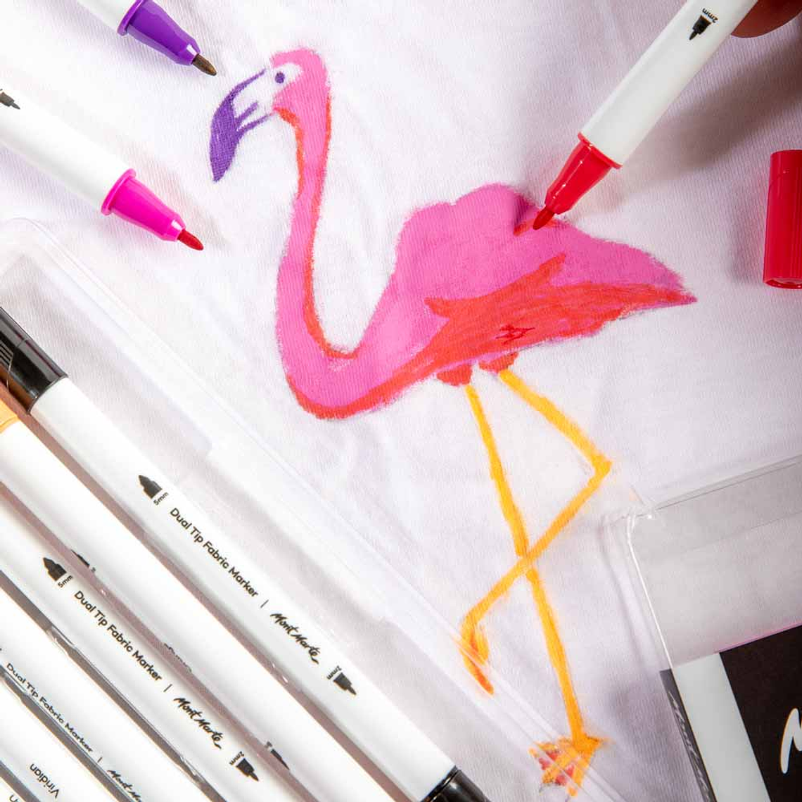 12 Rotuladores Textil Doble Punta Mont Marte 4