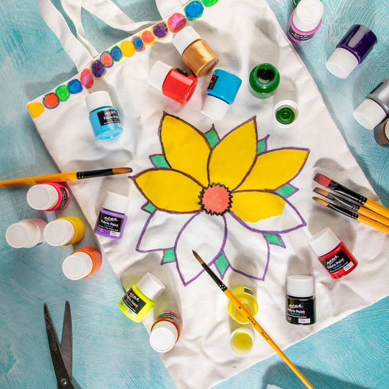 Set 20 Pinturas De Tela 20 Ml Mont Marte 4