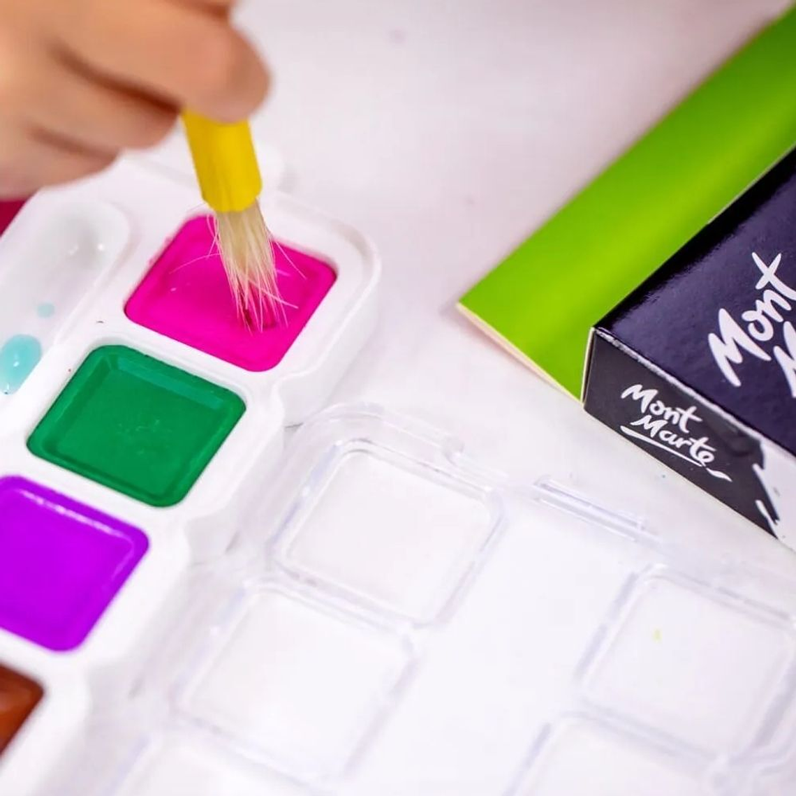 Mont Marte Block Set Acuarelas 12 Colores 4