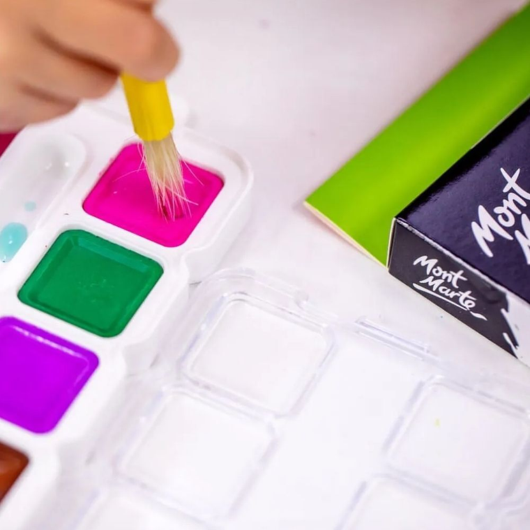 Mont Marte Block Set Acuarelas 12 Colores 4