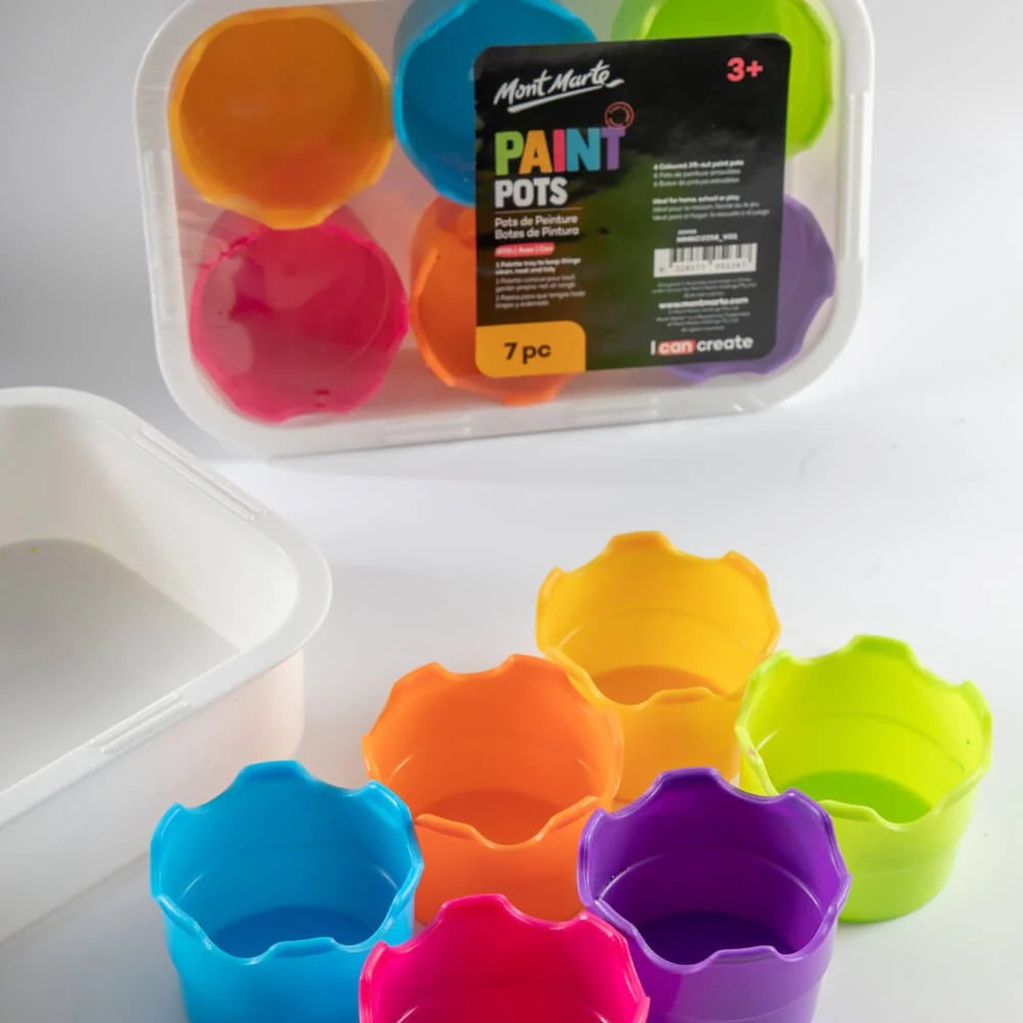 Set 6 Potes Pintura Mont Marte Paint Pots Para Barniz Y Látex 5