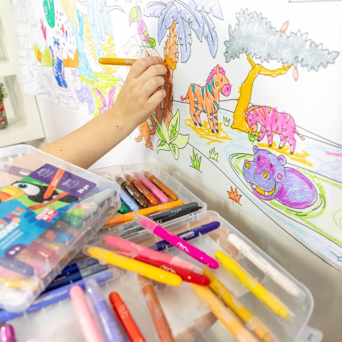 Lápices De Colores Barras Giratorias 24 Unidades Mont Marte 5