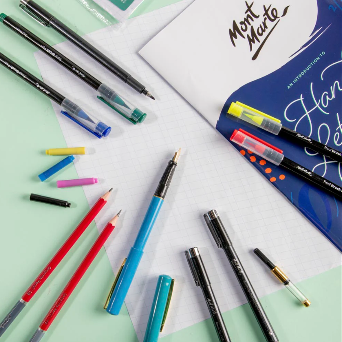 Kit Lettering De Escritura A Mano Mont Marte 5