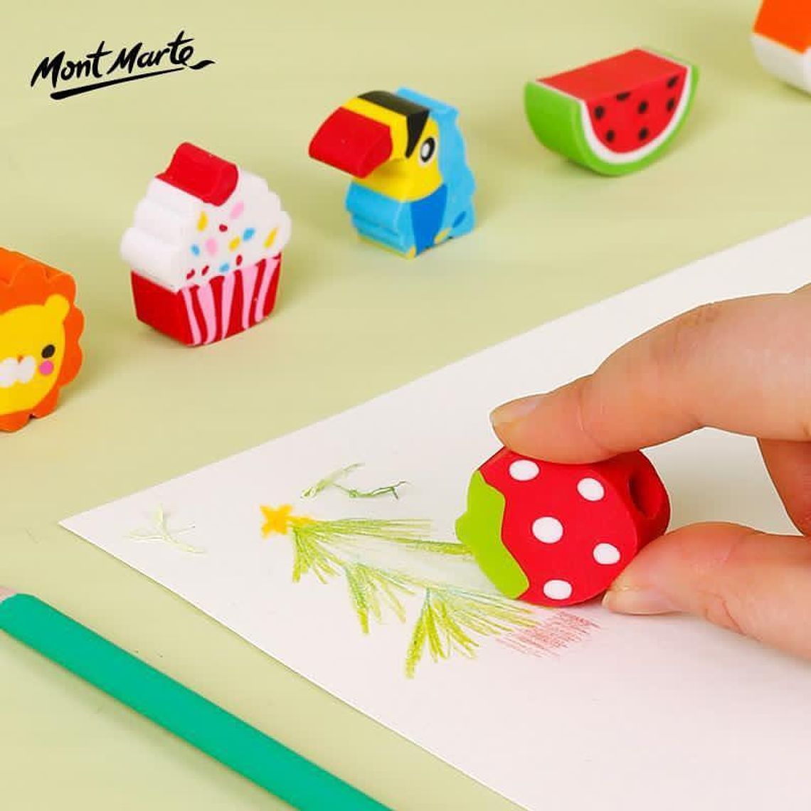 Juego 24 Lápices Y Gomas De Borrar - Sorpresa Cumpleaños 3